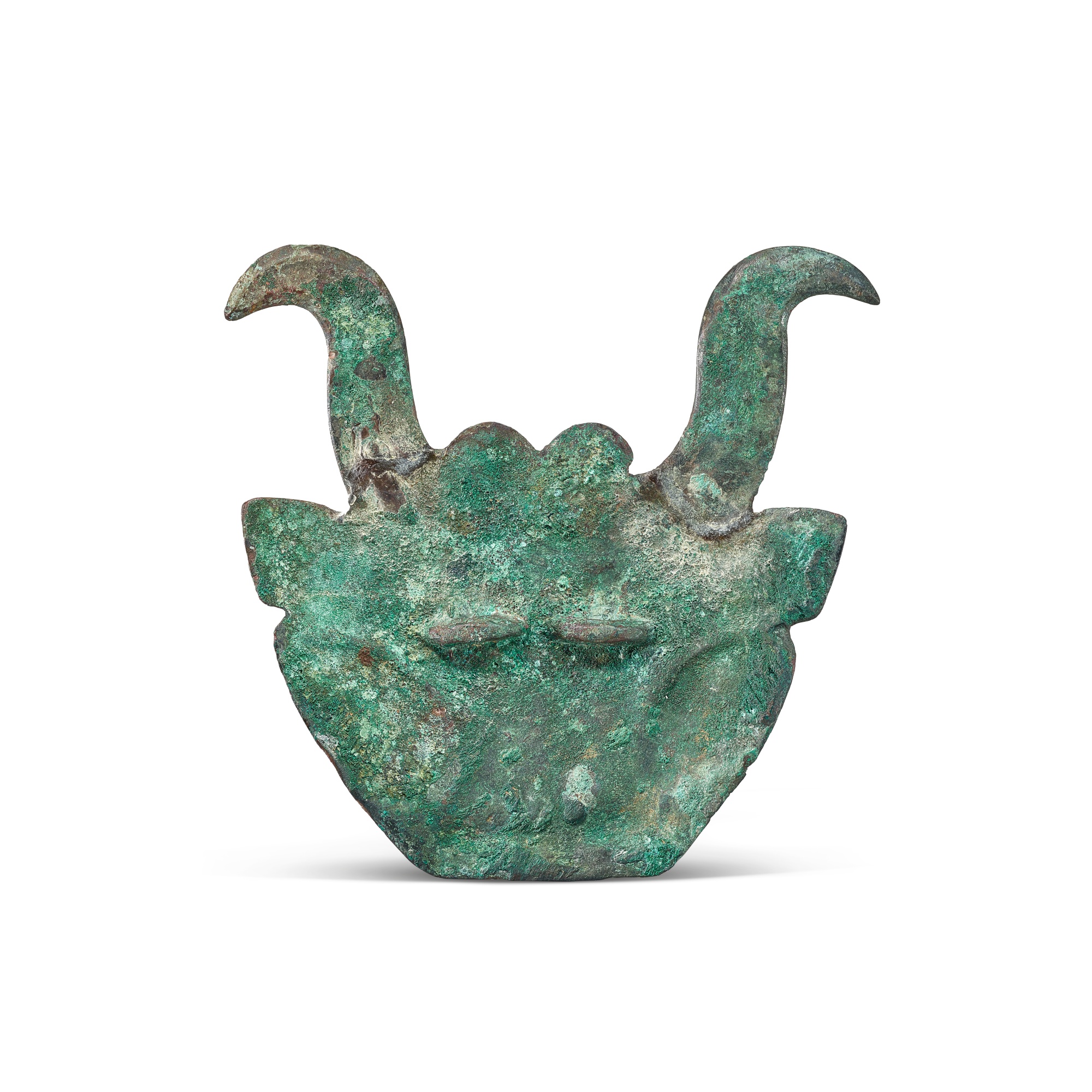 a-very-rare-and-important-bronze-bovine-harness-frontlet-northwest
