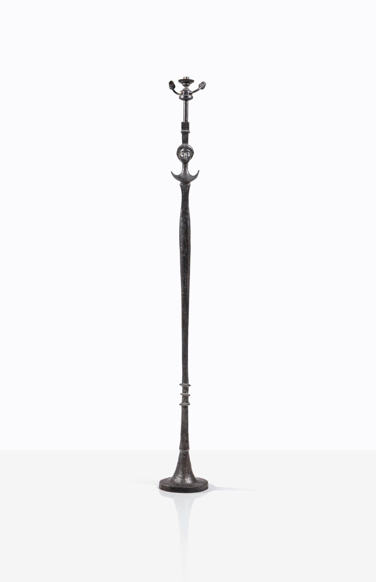 "Tête de femme" ("Figure") Floor Lamp Sculpture by Design Rateau