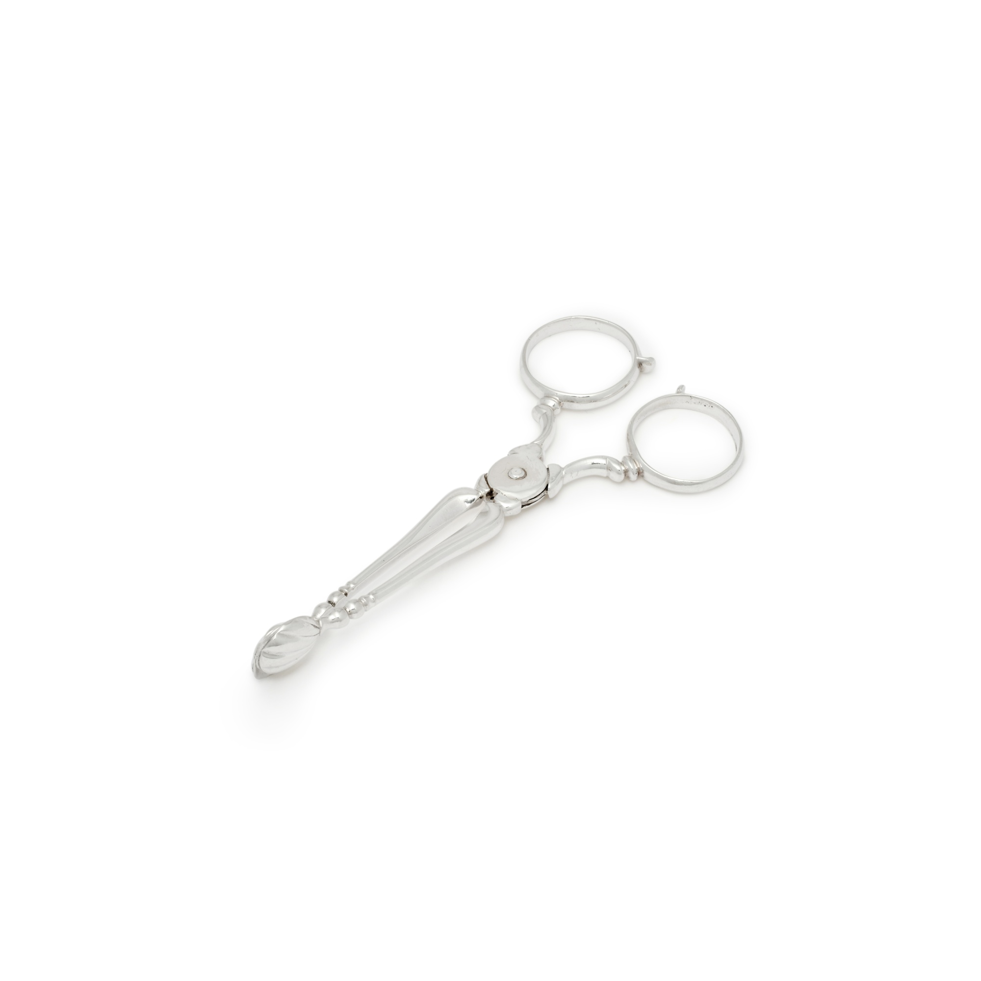 A Pair of American Silver Sugar Nips, Jacob Hurd, Boston, circa 1750