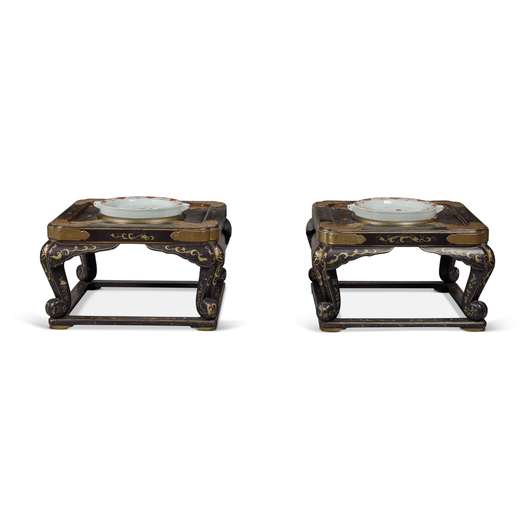 A Pair of Gilt and Black Lacquer Low Tables, 19th Century | Classic ...