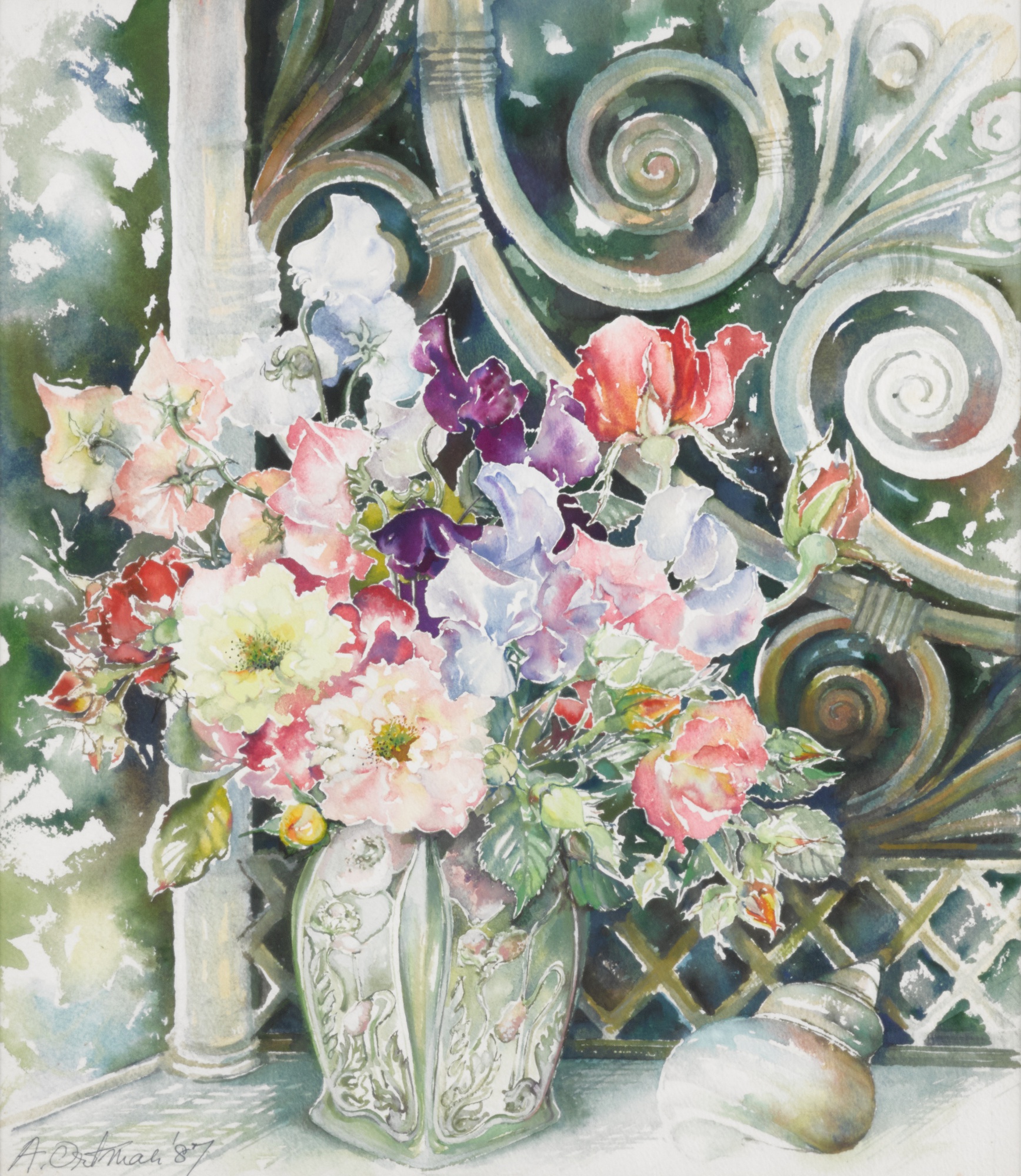 Still Life with Vase of Flowers Freddie Mercury A World of His Own