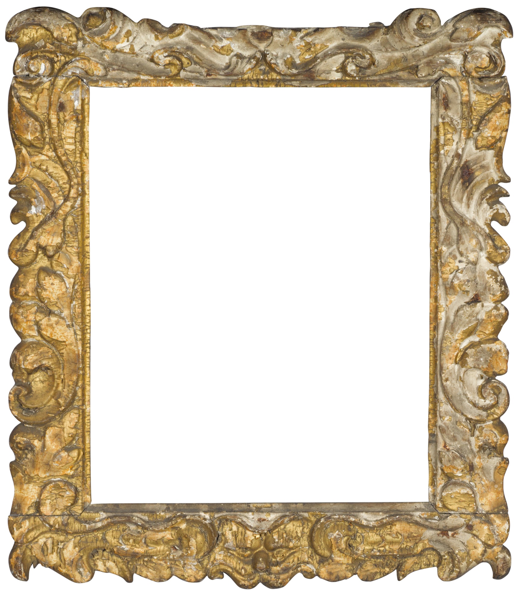 A 17th century British Auricular carved giltwood frame Frames from