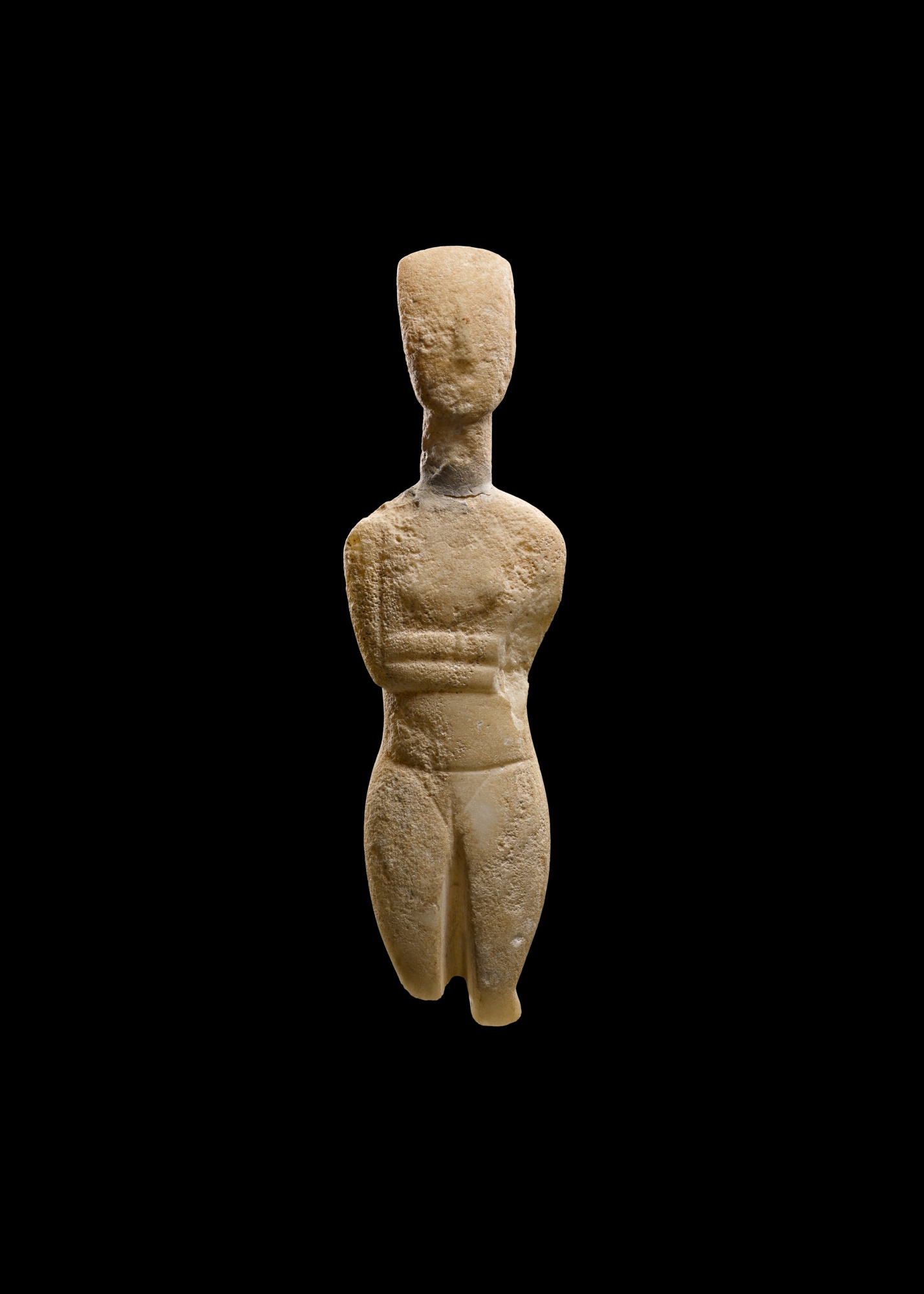 A Cycladic Marble Figure of a Goddess, Early Bronze Age II, circa 2600