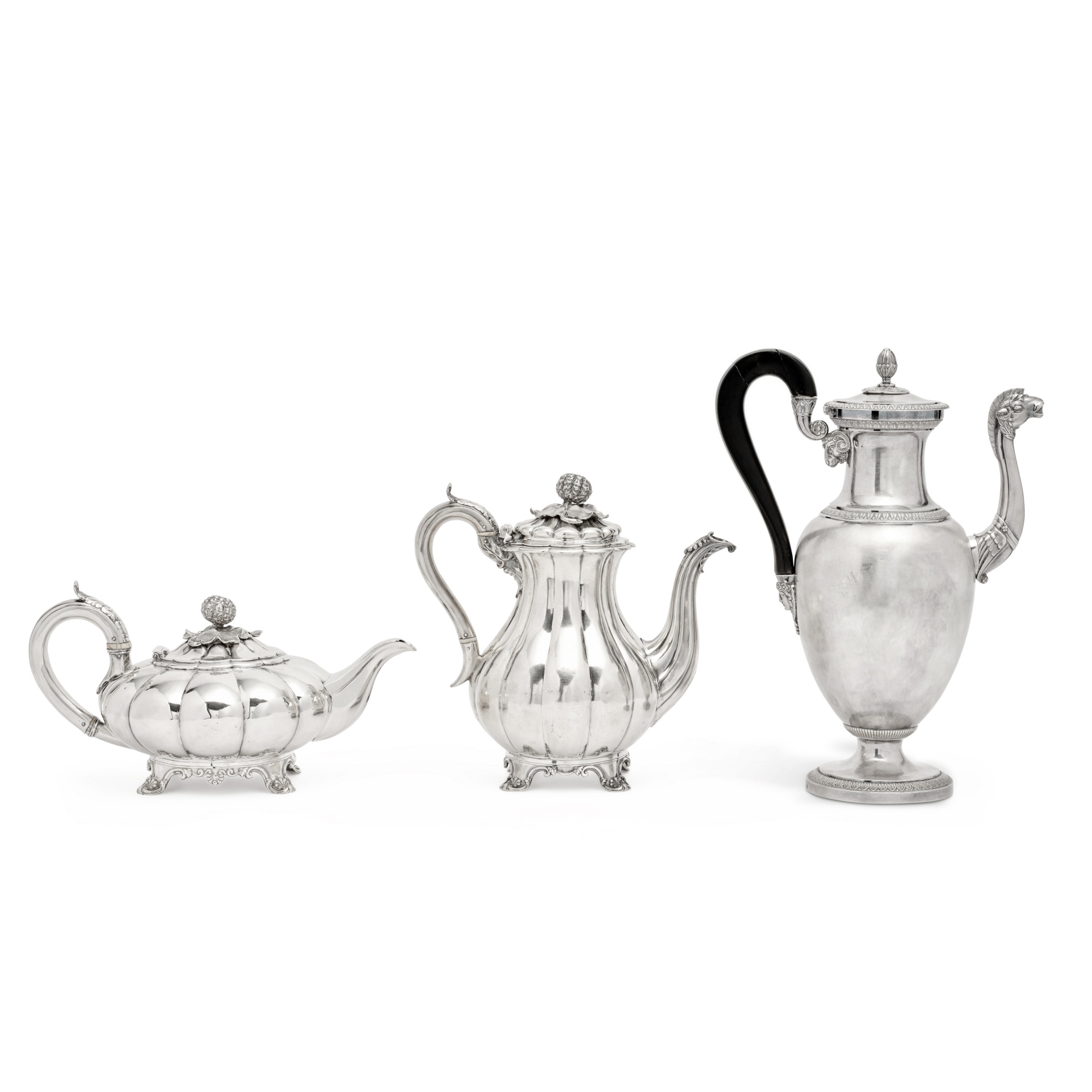 A III Silver Teapot And Coffee Pot, Rebecca Emes & Edward