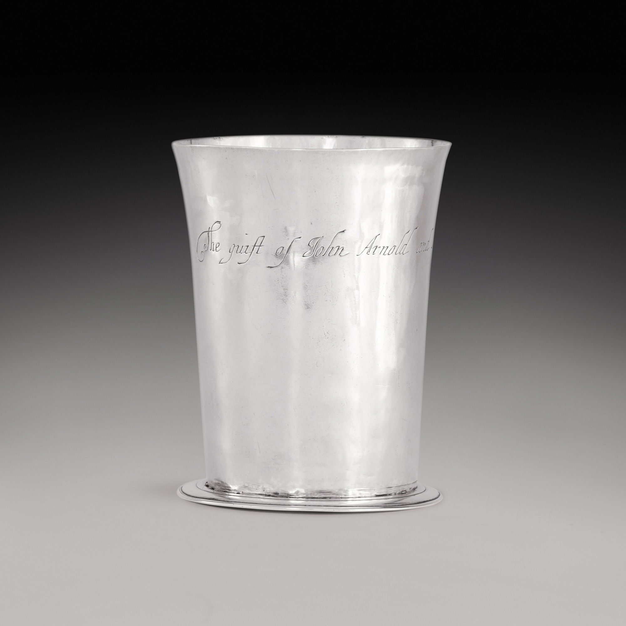 A Commonwealth silver beaker, maker's mark JB (see Jackson's, 1989, p