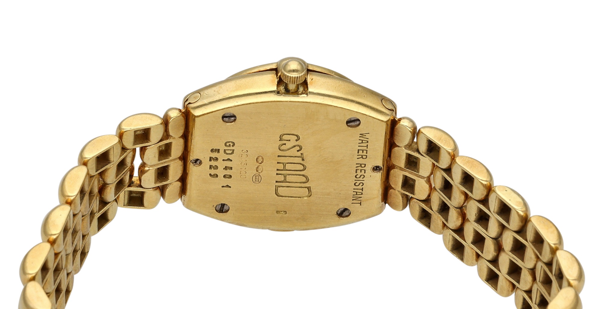 Reference 325120-0001 | A yellow gold bracelet watch with date, Circa ...